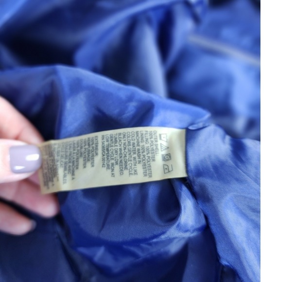 ALLISON DALEY Women Quilted Vest Navy Blue Full Zip Sz XL Layering Piece Fall - Picture 7 of 7